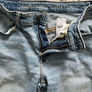 American Eagle Airflex+ light wash jeans